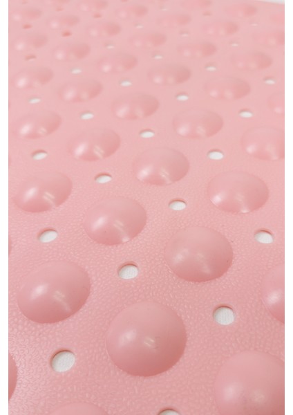 Dikdörtgen Delikli Kabartma Silikon Kaydırmaz Taban Duşakabin ve Banyo Matı (PEMBE)(66X36) modelleri