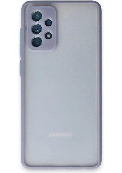 Buğz Samsung Galaxy A72 Kılıf Montreal Silikon Kapak - Gri