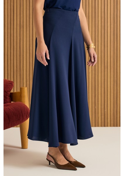 Kuplu Crep Kloş Etek indirimleri