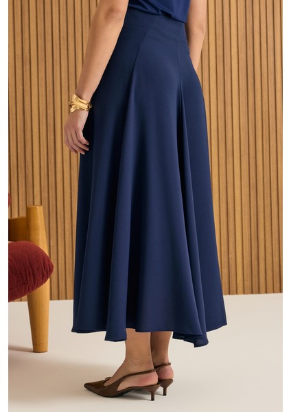 Kuplu Crep Kloş Etek