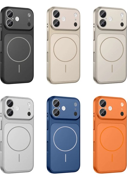 iPhone Turuncu 17 Uyumlu 17 Pro Max Görünüme Çeviren Kamera Koruma Magsafe Kılıf indirimleri