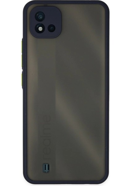 Buğz Realme C11 2021 Kılıf Montreal Silikon Kapak - Lacivert