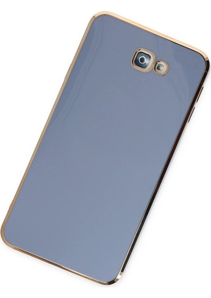 Buğz Samsung Galaxy J7 Prime Kılıf Volet Silikon - Mavi modelleri