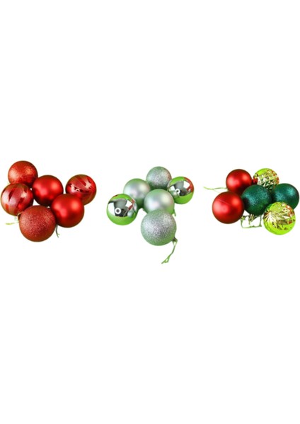 Yılbaşı Ağacı Süsü Çam Ağacı Süsü 6'lı 6 cm 1767 modelleri