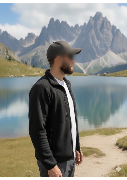 Unisex Outdoor Tam Fermuarlı Yüksek Yaka Polar Ceket Üst / Sıcak Tutan Outdoor Üst modelleri