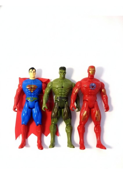 Süper Kahramanlar Superman - Hulk - Spiderman modelleri
