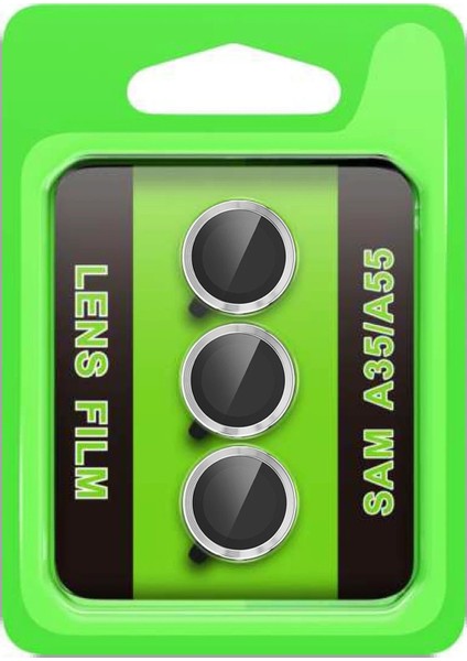 Samsung Galaxy A35 5g Raze Metal Kamera Lens - GÜMÜŞ-(5796)