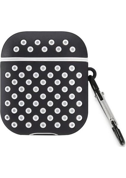 Buğz Airpods 3 (3.nesil) Spor Delikli Kılıf - Siyah-Beyaz