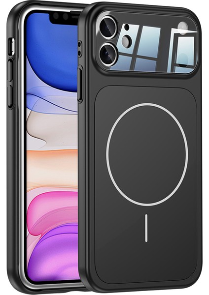 Apple iPhone 11 Uyumlu 17 Pro Max Görünümlü Magsafe Sarj Destekli Kılıf