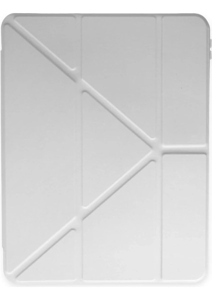 Buğz Ipad Pro 12.9 (2021) Kılıf Kalemlikli Mars Tablet Kılıfı - Gri modelleri