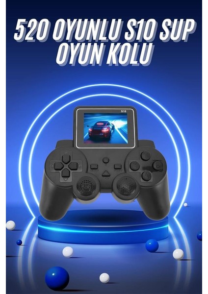 2.4 Inç Ekran 520 Oyunlu Retro Temalı Kablosuz Oyun Kolu El Atarisi fiyatları