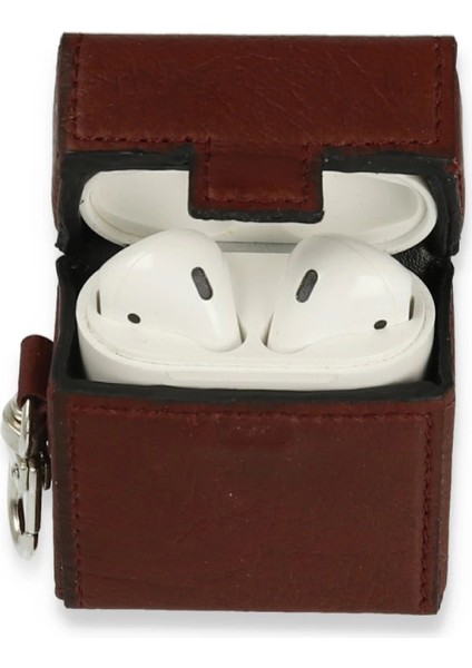 Buğz Airpods 2 (2.nesil) Deri Kılıf - Bordo fiyatları