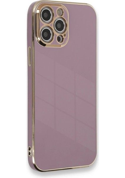 Buğz Iphone 12 Pro Max Kılıf Volet Silikon - Mor