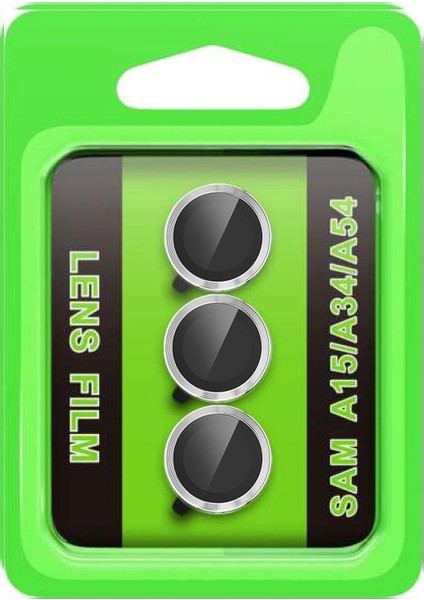 Samsung Galaxy A15 4g Raze Metal Kamera Lens - GÜMÜŞ-(5796)