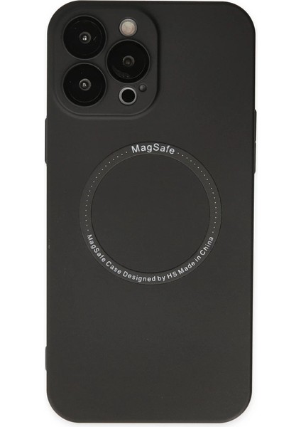 Buğz Iphone 13 Pro Kılıf Jack Magneticsafe Lens Silikon - Siyah