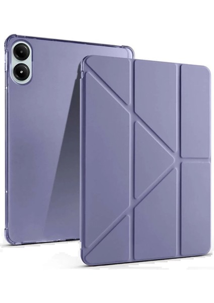 Xiaomi Redmi Pad Pro 12.1 Kılıf Kalemlikli Mars Tablet Kılıfı - LILA-(5796)