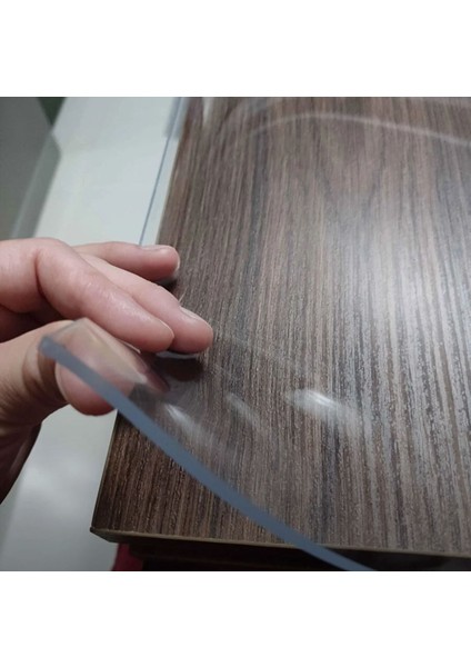 3 mm Kalın Şeffaf Pvc Masa Örtüsü – Kristal Netlikte Masa Koruyucu