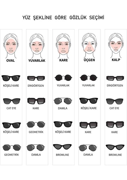 Kadın Leopar Desenli Dikdörtgen Güneş Gözlüğü D2921AXNS