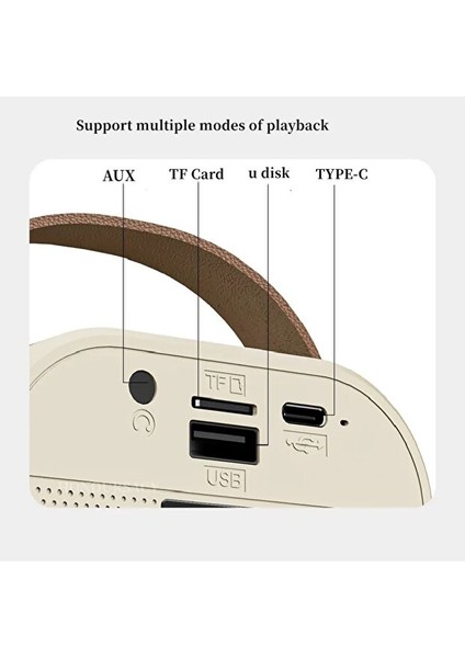 Kablosuz Mikrofonlu Karaoke Makinesi Taşınabilir Bluetooth Hoparlör Seti Bas Tiz Ayarlı 10.7X9X8 cm modelleri