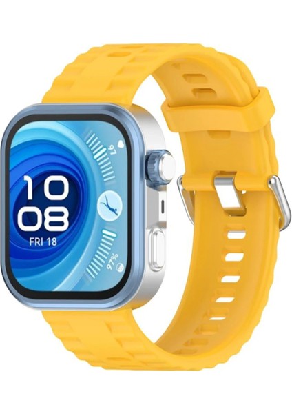 Huawei Watch Fit 3 Klasik Kordon - SARI-(5796)