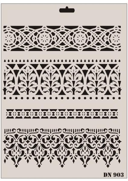 Rich Dantel Seri DN-903 Stencil 35X25 cm