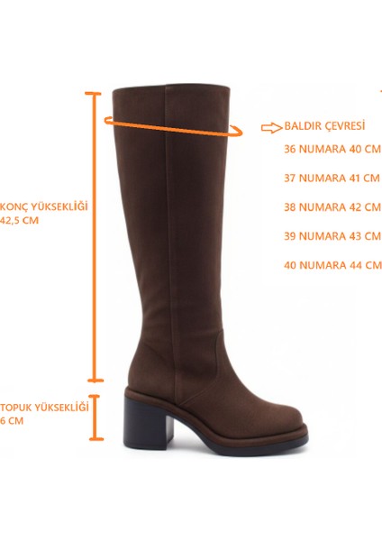 Cassido C1235 Hakiki Süet Deri 6 cm Topuk Kadın Diz Altı Kahverengi Süet Çizme fiyatları