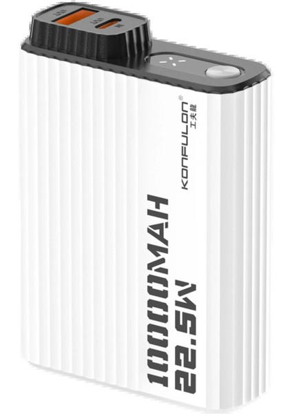 A40Q 10.000 Mah Pd 20W Mini Powerbank - SIYAH-BEYAZ-(5796)