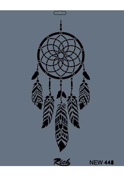 Rich New Seri N-448 Stencil 35X25 cm