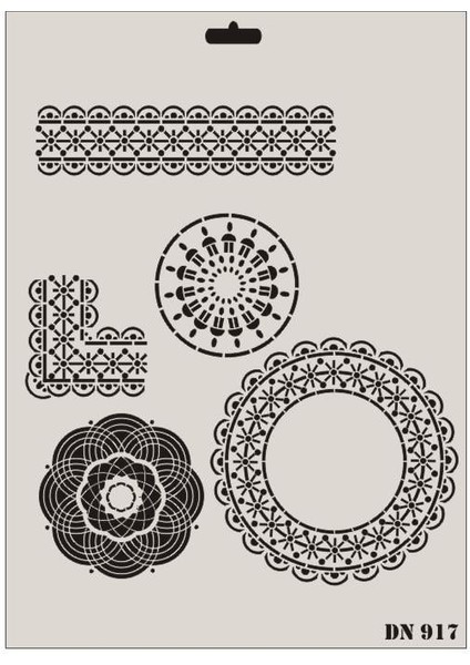 Rich Dantel Seri DN-917 Stencil 35X25 cm