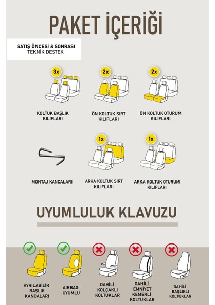 Chevrolet Lacetti Uyumlu Deri Oto Koltuk Kılıfı 5 Li Tam Set Revo Bej