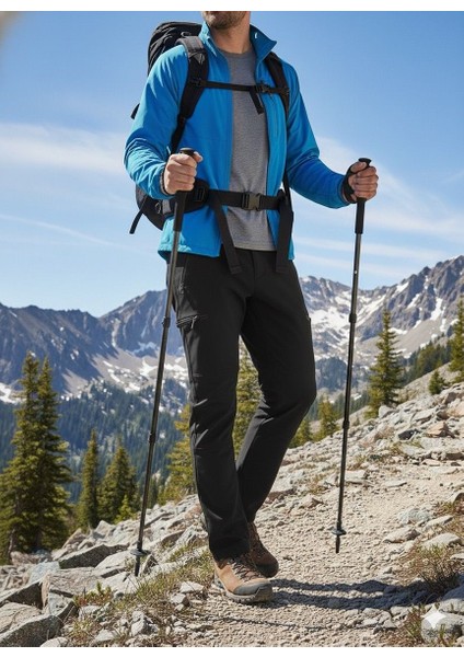 Haki Trekking ve Outdoor Softshell Pantolon – Sıcak Tutan, Esnek ve Rahat Kesim