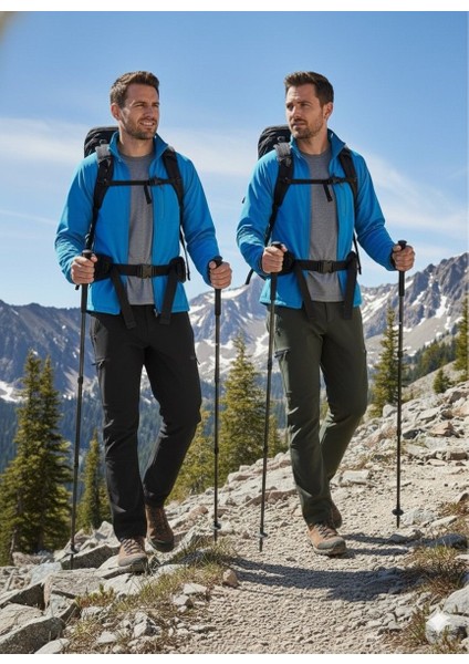 Haki Trekking ve Outdoor Softshell Pantolon – Sıcak Tutan, Esnek ve Rahat Kesim indirimleri