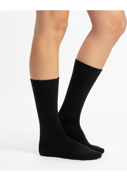 Gost Liria- 5’li Siyah Ribanalı Unisex Soket Çorap modelleri
