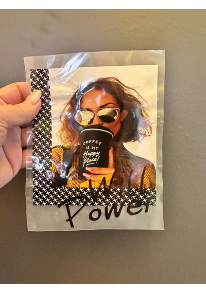 Ütü Ile Yapışan Kız Görsel Transfer Baskı Arma 14X13 cm fiyatları