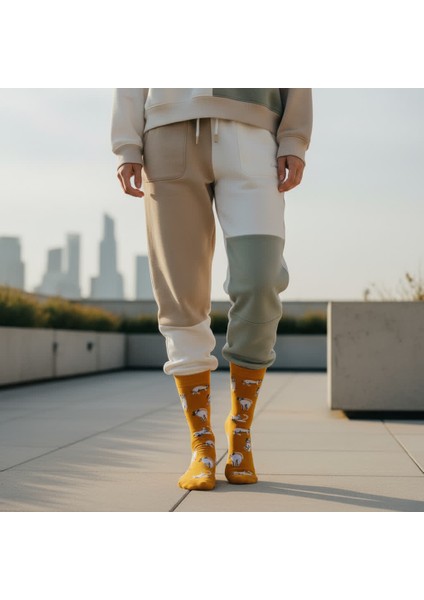 Silver Cat Socks – Desenli Unisex Soket Çorap