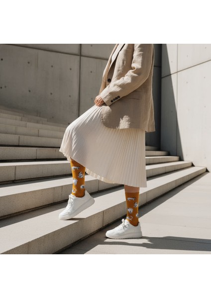 Silver Cat Socks – Desenli Unisex Soket Çorap