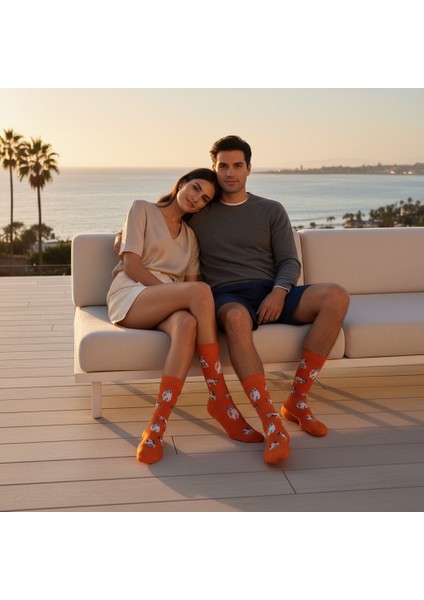 Silver Cat Socks – Desenli Unisex Soket Çorap