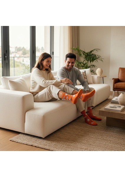 Silver Cat Socks – Desenli Unisex Soket Çorap