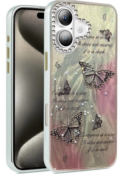 Iphone 16 Kılıf Blade Aynalı Desenli Kapak - Desen 6