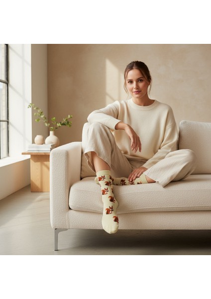 Squirrel Socks – Desenli Unisex Soket Çorap