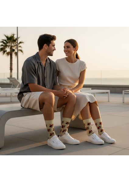 Squirrel Socks – Desenli Unisex Soket Çorap