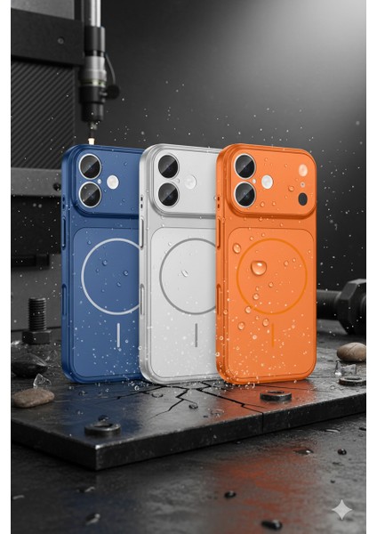 iPhone Mavi 17 Uyumlu 17 Pro Max Görünüme Çeviren Kamera Koruma Magsafe Kılıf modelleri