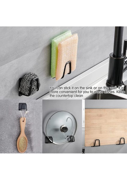 Dilan Store Musluk Yanı Sünger'lik Sünger Askılığı Evye Sünger'liği Banyo Mutfak Düzenleyici 6 Adet D-1