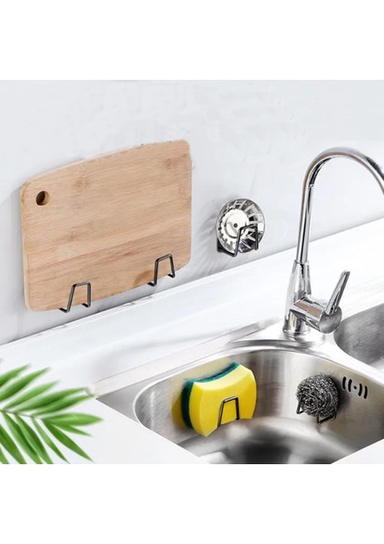 Dilan Store Musluk Yanı Sünger'lik Sünger Askılığı Evye Sünger'liği Banyo Mutfak Düzenleyici 6 Adet D-1 indirimleri