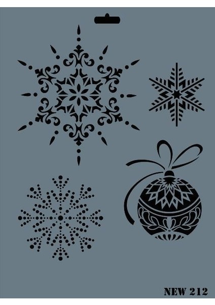 Rich New Seri N-212 Stencil 35X25 cm