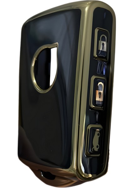 Volvo 2021-25 Model XC40 XC90 XC70 S60 Anahtar Kılıfı Siyah Gold