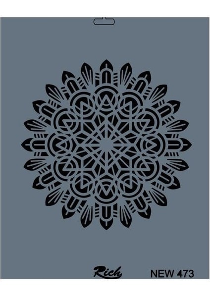 Rich New Seri N-473 Stencil 35X25 cm