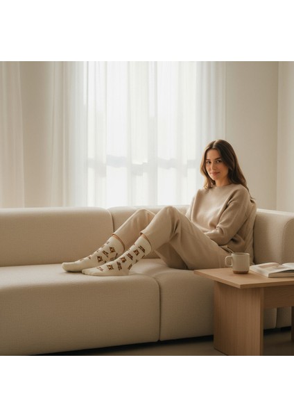 I Love Owl Socks – Desenli Unisex Soket Çorap