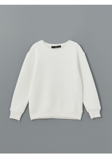 Yeni Sezon Bisiklet Yaka Kız Çocuk Sweatshirt