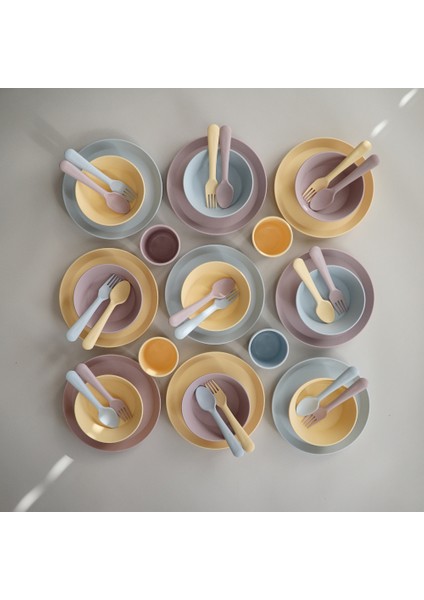 Ikili Yuvarlak Yemek Kasesi - Powder Blue fiyatları